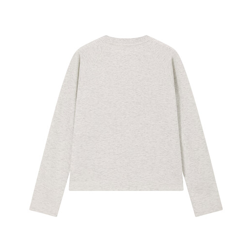 ELLE KIDS children's clothing round neck long-sleeved T-shirt for girls spring new college style classic round neck top