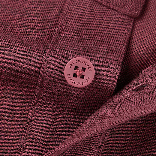 Septwolves short-sleeved T-shirt men's summer cool antibacterial and skin-friendly solid color Polo lapel top men's casual commuting half-sleeved T-shirt for men