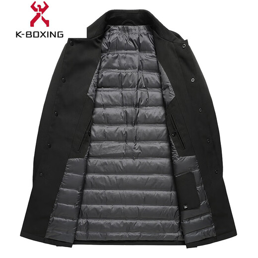 LILANZ Rimula winter windbreaker men's new down jacket middle-aged business men's thickened casual jacket mid-length green 2XL 185