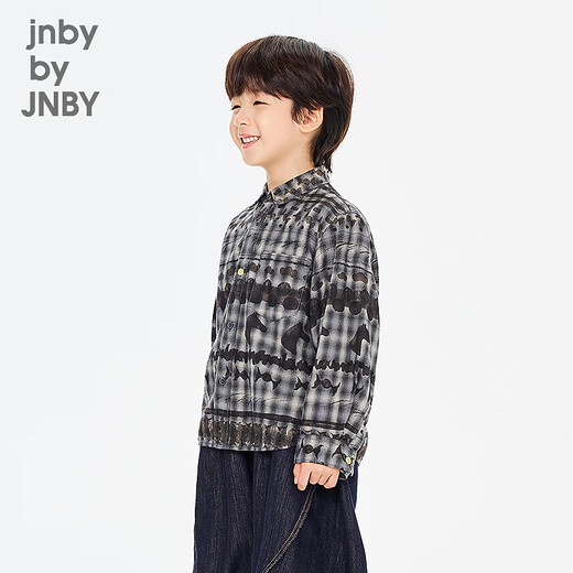 Jnby by JNBYjnby by JNBY new Jiangnan Buyi children's shirt 26 spring boys 1Q1211440 098/black and gray combination 100cm