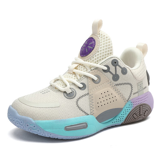 Chiyun City Marshmallow 9 Children's Basketball Shoes Boys Sports Shoes Spring Youth Student Girls Middle and Large Children's Shoes Marshmallow 31