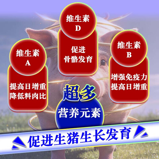 Hefeng Pig 508 Fattening Compound Premixed Feed for Long Fat Bone Development and Good Absorption, Special for Breeding 1 Box (20 Bags)