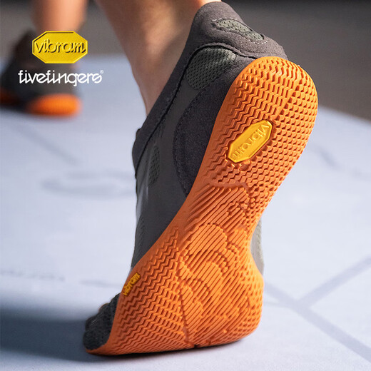 Vibram's new five-finger shoes, indoor and outdoor sports comprehensive fitness training shoes for couples, same style ksoevo gray orange (women's model) 36