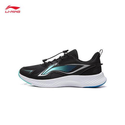 Li Ning (LI-NING) children's shoes, sports shoes, professional running shoes, spring new Antelope boys' running shoes, middle-aged and adolescent shoes, black/pool blue 26 spring new running shoes 32 recommended foot length 20cm