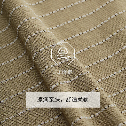 Jiumuwang T-shirt men's 26 spring and summer new style, smooth to the touch, cool and skin-friendly top, the same style in the mall, standard version + hay yellow + CT4610723 L 175/96A (50)