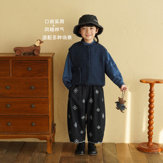 Yantaijia children's clothing children's pure cotton long-sleeved shirt 2026 spring baby irregular blue shirt boy's top blue 80