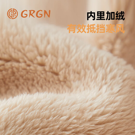 GRGN gloves for men and women outdoor winter warm cycling anti-cold wind plus velvet thick touch screen women's waterproof winter cotton ski gloves