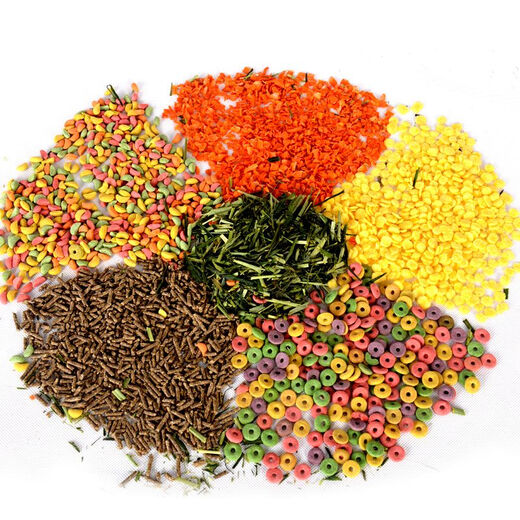 Rabbit, guinea pig, guinea pig, guinea pig grain mixed feed, rabbit grain containing VC, anti-coccidiosis 5Jin Jin equal to 0.5kg, packed 2500