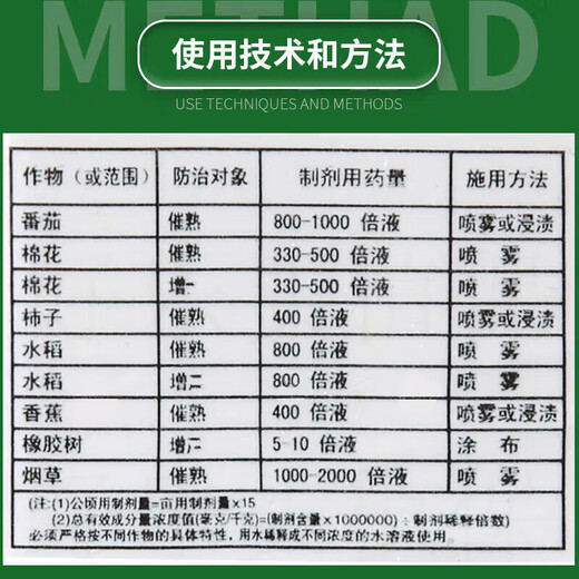 40% ethephon walnut banana persimmon tomato mango rice ripening agent pesticide plant growth regulator 1000g