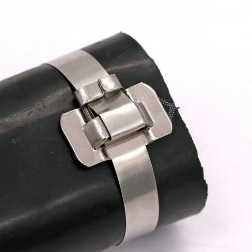 Wenzhi packing tape insulated stainless steel packing tape steel strap buckle cable tie packing buckle 0.4x6.4x50 meters per roll