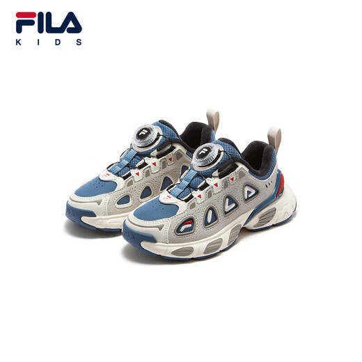 FILA children's running shoes 2025 winter boys and girls plus velvet sports shoes