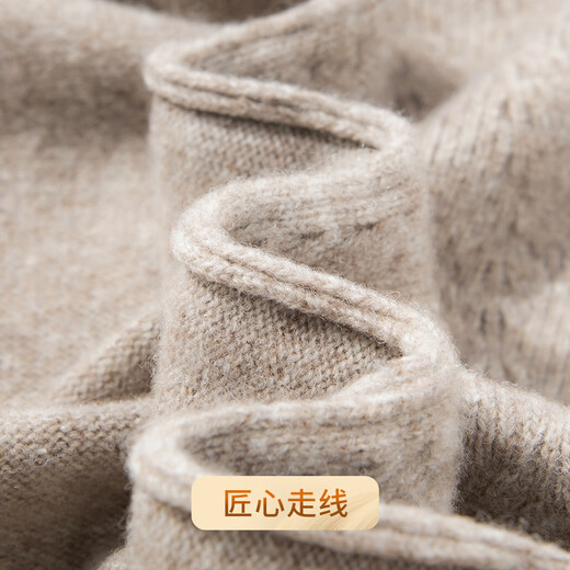 Rich 100% sheep wool 400G thickened warm sweater winter men's V-neck knitted inner men's wool sweater for men