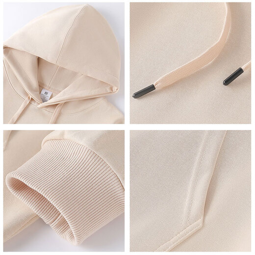 Woodpecker (TUCANO) Heavyweight Hooded Sweatshirt Men's 2025 Spring New National Trend Loose Casual Versatile Long-Sleeved Pullover Men's Black/Lucky Bamboo Regular S (Weight 80-100Jin Jin equals 0.5kg Height 155-160)