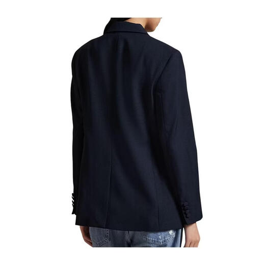 RALPH LAUREN Ralph Lauren Women's Suit Warm Anti-wrinkle Double Row Work Commuter Jacket Business Black One Size |US-0