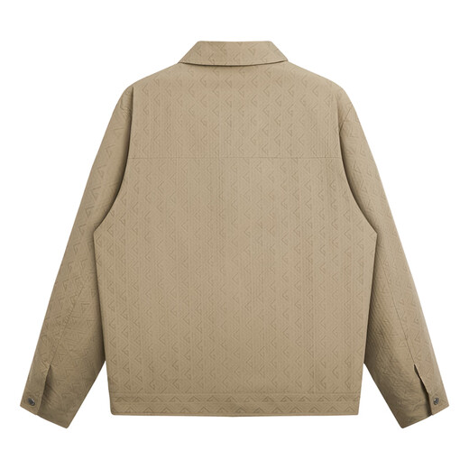 Dances with Wolves Old Money Style Lapel Jacket Men's Old Flower Printed Commuting Casual Easy-Care Jacket 701 Khaki S