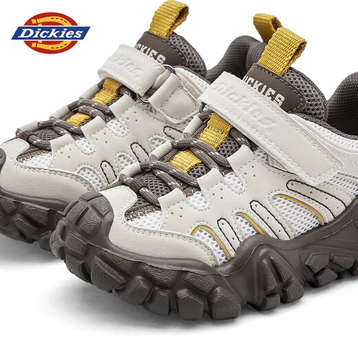 Dickies Children's Shoes New Running Shoes Boys' Mountain Cushioning Casual Shoes Children's Functional Sports Shoes Beige 33