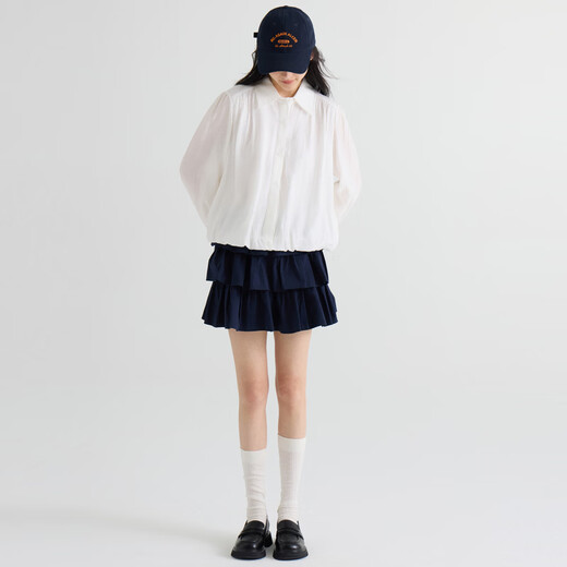 Nishimachi Muraya (SETIROM) simple long-sleeved shirt women's 2026 spring new solid color casual literary style shirt XHBA10275 white one size