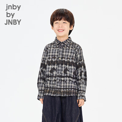 Jnby by JNBYjnby by JNBY new Jiangnan Buyi children's shirt 26 spring boys 1Q1211440 098/black and gray combination 100cm