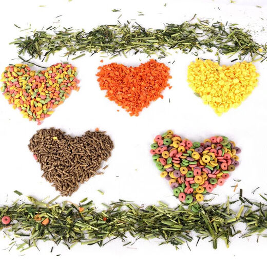 Rabbit, guinea pig, guinea pig, guinea pig grain mixed feed, rabbit grain containing VC, anti-coccidiosis 5Jin Jin equal to 0.5kg, packed 2500