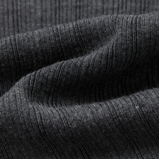 Qiushui Yiren French basic V-neck sweater 2025 winter new women's all-match slimming bottoming shirt dark gray 2XL