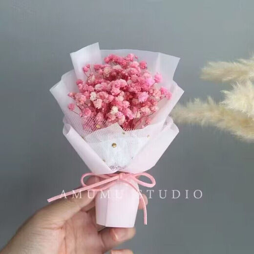 Mini fresh bouquet of dried roses mini exquisite souvenir gift eternal flower starry decoration 520 A12