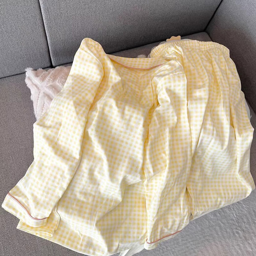Xuan Mulin Koreanische Version von niedlichen Beaver Dew Pyjamas für Frauen im Frühjahr und Herbst Neue Studentenhauskleidung Drei-teiliger Anzug für Sommerkleidung L1484 Drei-teiliger Anzug L Empfohlen 100-120jin [Jin ist 0,5 kg]