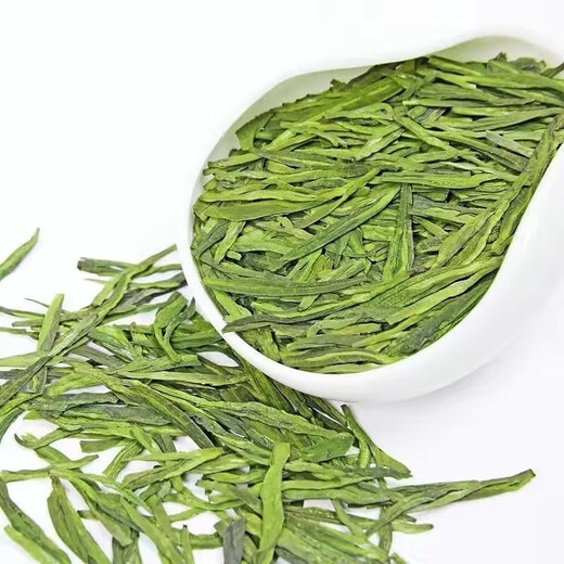 Food Fragrant Longjing 2024 New Tea Mingqian Green Tea Hangzhou Longjing Spring Tea Bulk Tea First-Class Gift Fried Green Bean Fragrance 500g 10g