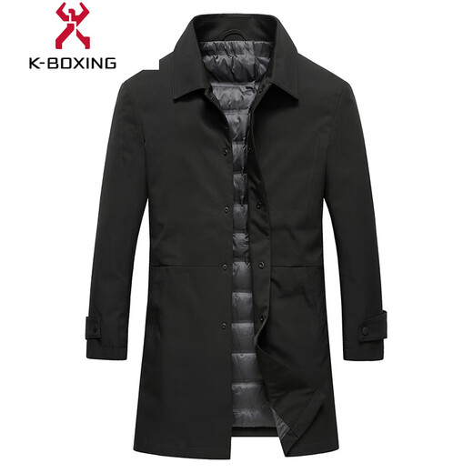 LILANZ Rimula winter windbreaker men's new down jacket middle-aged business men's thickened casual jacket mid-length green 2XL 185