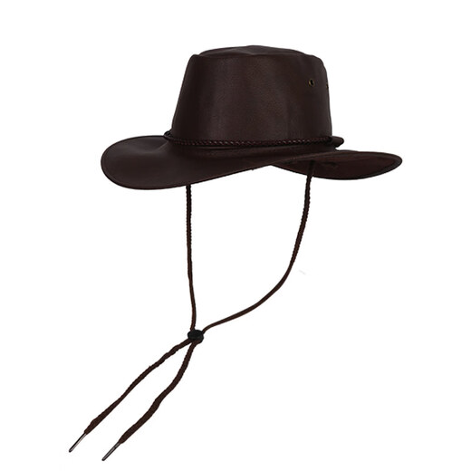 Shijanu American retro western cowboy hat for women spring and summer new outdoor riding and travel sun protection hat hiking hat brown M (56-58cm)