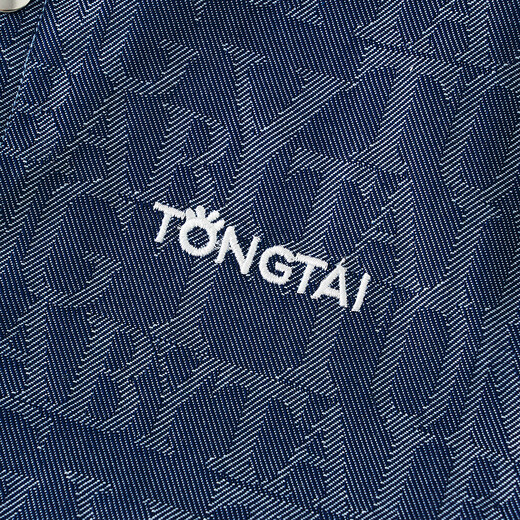 Tongtai (TONGTAI) baby boy shirt spring and autumn children's clothing boys going out lapel denim top jacket fashion children's clothing denim blue 90