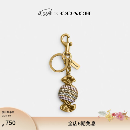 COACH gift women's candy handbag pendant mixed color