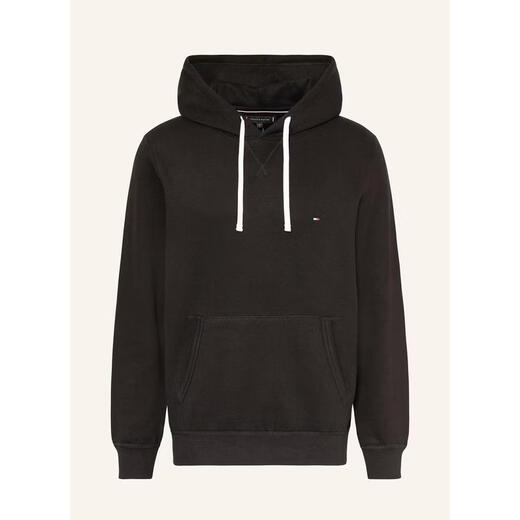 Tommy Hilfiger Tommy Hilfiger men's sweatshirt warm and comfortable cotton dark blue daily casual jacket simple 26 new style BLACK one size | M