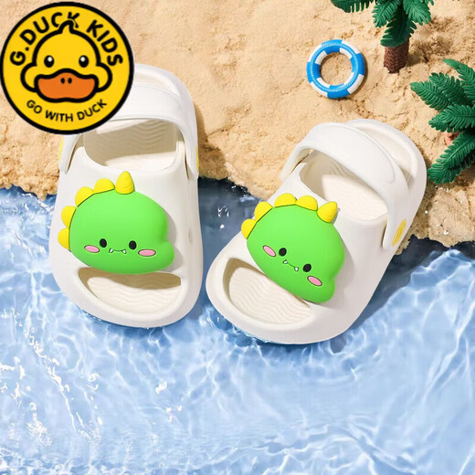 G.duck little yellow duck children's slippers baby boys and girls baby indoor non-slip slippers for girls and boys 2026 new yellow bee 26 140 yards inner length 14cm suitable for feet 13-