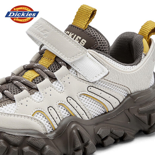 Dickies Children's Shoes New Running Shoes Boys' Mountain Cushioning Casual Shoes Children's Functional Sports Shoes Beige 33