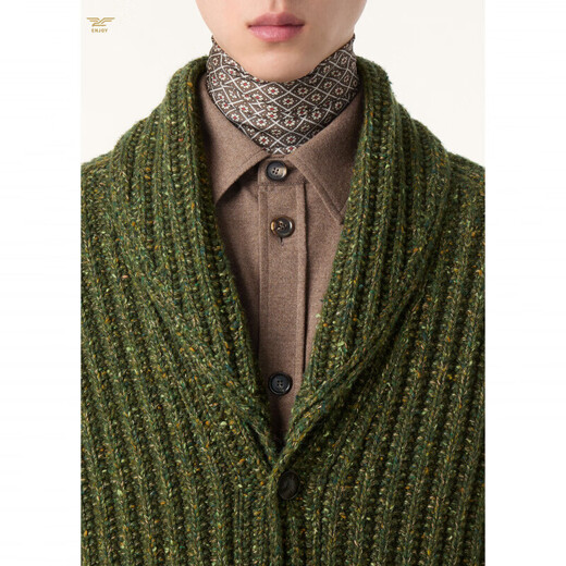 Loro Piana Nuoyou Piana LP men's knitted cardigan button sweater coat trendy jacket top 2026 new dark green 48