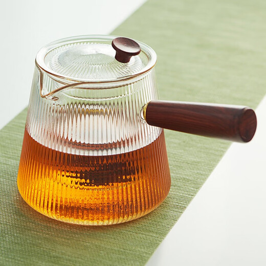 YIHUTEA Teapot Glass Tea Boiler Tea Water Separator Heat-resistant Side Handle Teapot Electric Ceramic Stove Kettle Yixiang Teapot 850ml