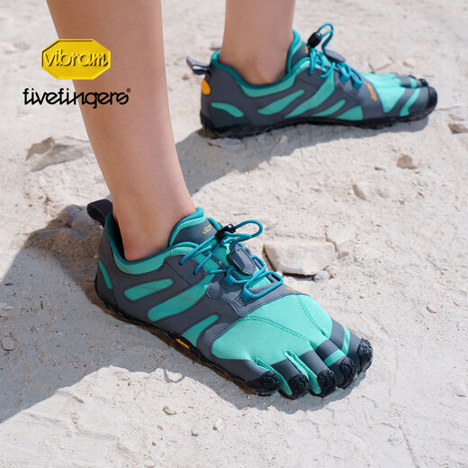 Vibram five-finger shoes, outdoor running performance shoes for women, sports cross-country training obstacle running shoes, outdoor hiking VTRAIL black/yellow 36