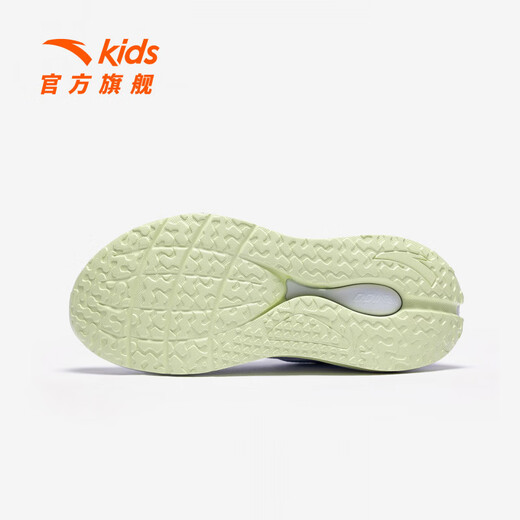 Anta children's sports shoes for girls and boys with arch 2.0 running shoes 26 years summer breathable youth professional student shoes Anta white/Lengling purple/water sky blue-2 34