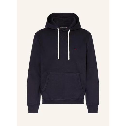 Tommy Hilfiger Tommy Hilfiger men's sweatshirt warm and comfortable cotton dark blue daily casual jacket simple 26 new style BLACK one size | M