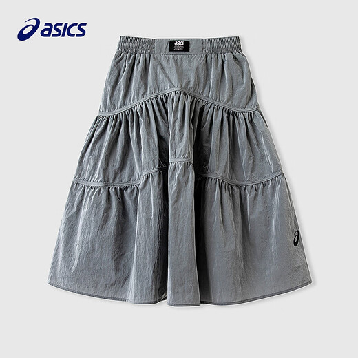 ASICS shopping mall same style children's 26 summer girls loose fit long skirt soft 9016 silver tone 160