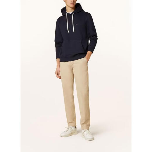 Tommy Hilfiger Tommy Hilfiger men's sweatshirt warm and comfortable cotton dark blue daily casual jacket simple 26 new style BLACK one size | M