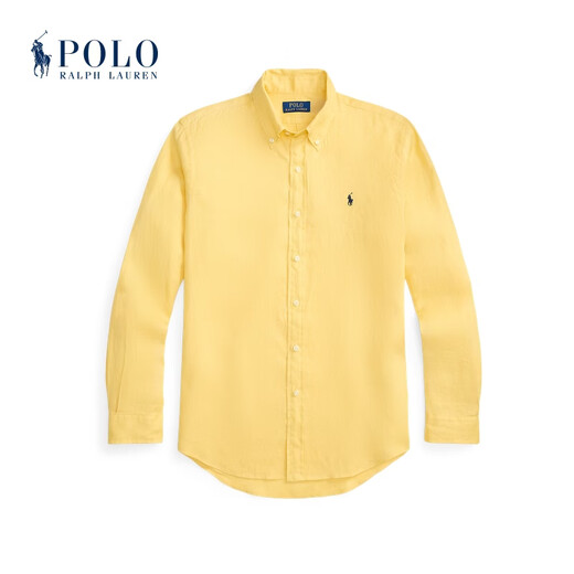 Polo Ralph Lauren Men's Spring 26 Classic Fit Linen Shirt RL100827 700-Maize Yellow M