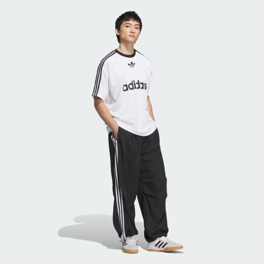 Adidas [Jinlang Sports] Drei-Blatt Clover Man Wang Anyu Retro Outfit gewebt lose Sporthosen JW9896 JW9896 XL