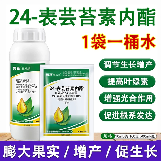 24 epibrassinolides, fruit trees, wheat, flower and fruit protection, anti-fruit drop, plant growth regulator pesticide 10ml*10 bags
