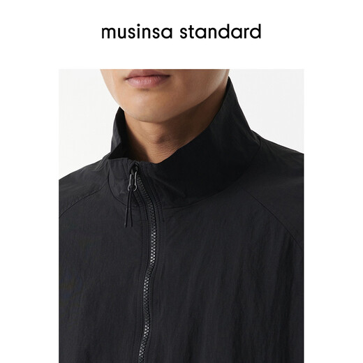 MUSINSA STANDARD Korea's 26th spring new men's fashion casual loose turtleneck jacket black (BK) M