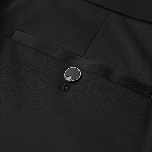 Woodpecker (TUCANO) casual pants men's mulberry silk business elastic slim versatile formal suit pants breathable long pants men's black 32