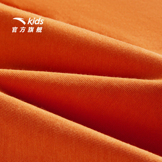 ANTA Children's T-shirt Boys' Lion King 2026 Summer New Product Comfortable Breathable Printed Short T352629117 Spark Orange-2 140