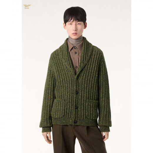 Loro Piana Nuoyou Piana LP men's knitted cardigan button sweater coat trendy jacket top 2026 new dark green 48