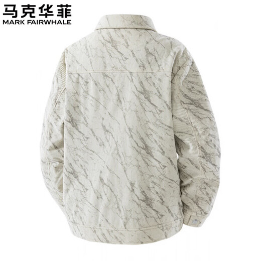 MARK FAIRWHALE Corduroy Men's Jacket Spring and Autumn 2026 New Lapel Workwear Top Casual Versatile Jacket Men's Light Khaki L30 Style 2XL