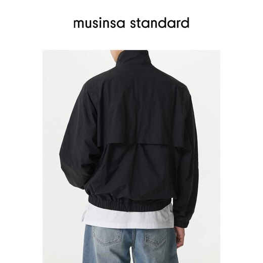 MUSINSA STANDARD Korea's 26th spring new men's fashion casual loose turtleneck jacket black (BK) M